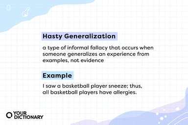 generalised synonym|examples of generalization.
